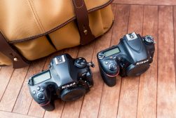 two nikon dslr cameras