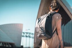 The Peak Design Outdoor Backpack looks great, no matter the wearer nor the location