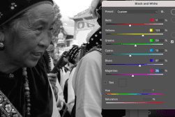 A photo of an asian woman in adobe photoshop.